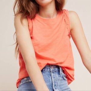 Anthropologie Coral Tank Top